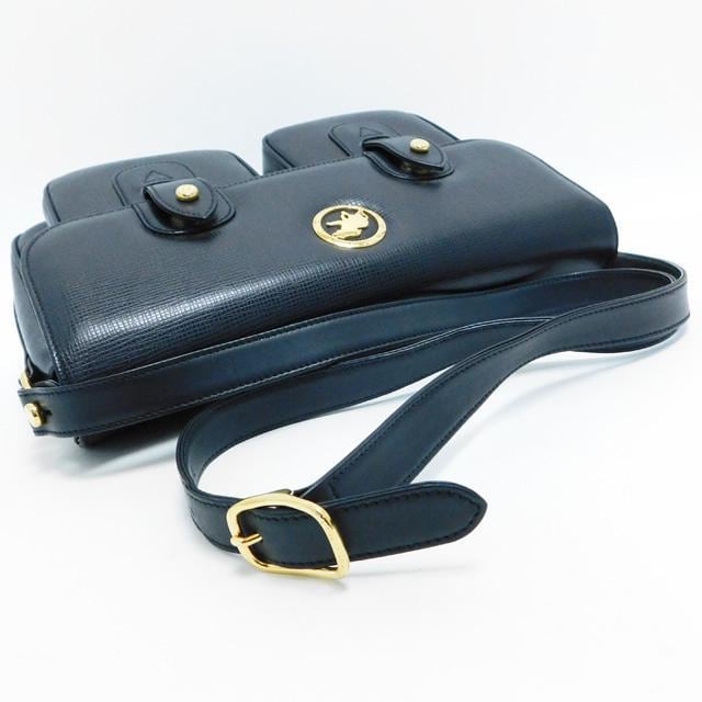 美品HUNTING WORLDハンティングワールド ショルダーバッグ レザー 黒 