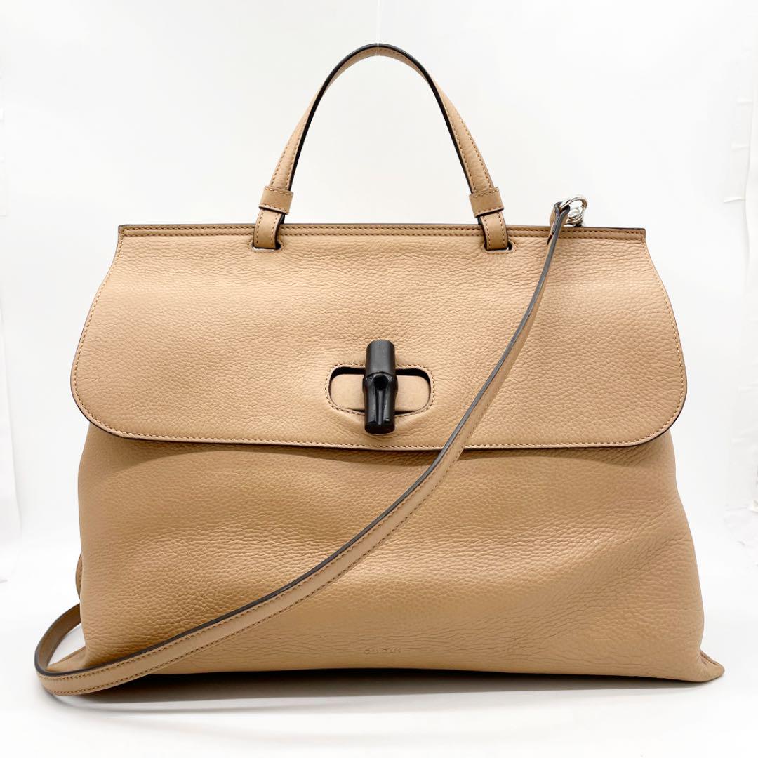 GUCCI グッチ バンブー デイリー 2WAYハンドバッグ レザー | Vintage.City