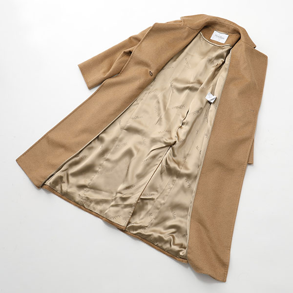 MAX MARA マックスマーラ チェスターコート レディース MANUEL マニュエラ ピュア アルビノ キャメル ロング丈 ラップコート 001  | インポートセレクト musee