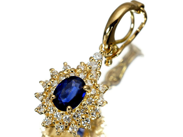 1円～【ジュエリー極】SEIKOジュエリー ブルーサファイア0.351ct＆ 