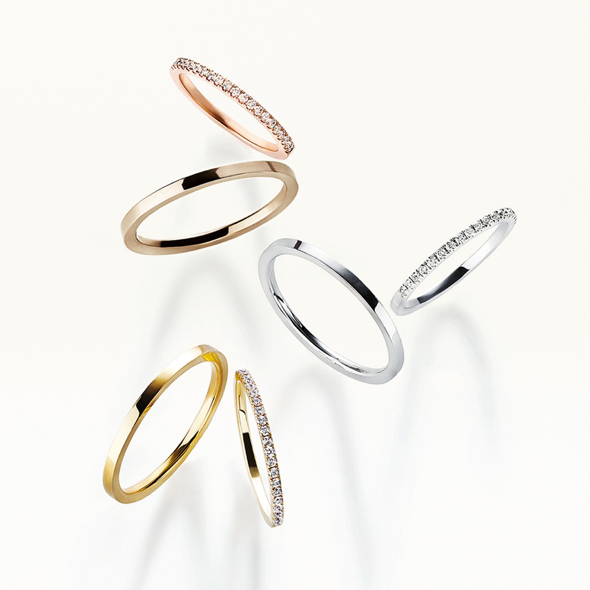 ティナ リング（ハーフエタニティ/1.5mm） | AHKAH（アーカー）| 公式 