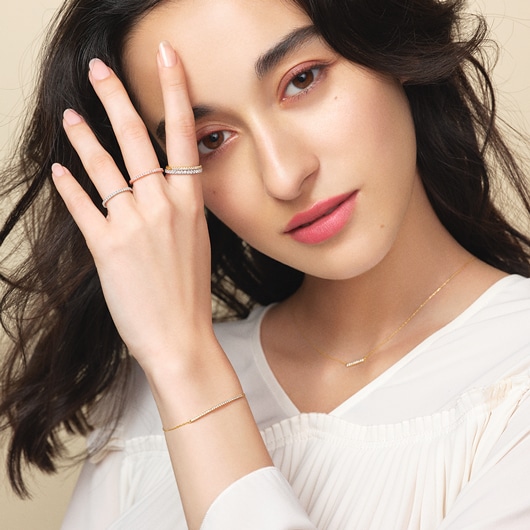 ティナ リング（ハーフエタニティ/1.5mm） | AHKAH（アーカー）| 公式 