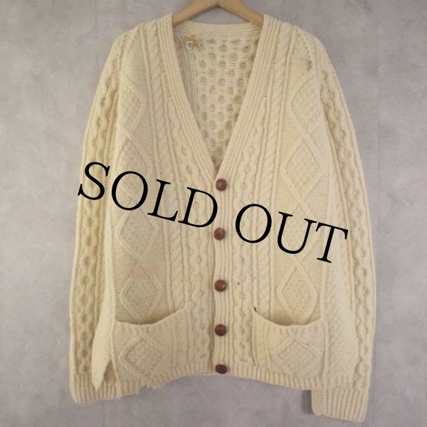 【SALE】 70〜80's CARRAIS アランニットカーディガン