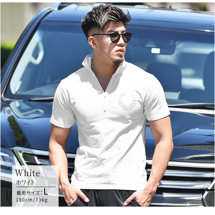 楽天市場】ブランド ポロシャツ メンズ 半袖 半袖ポロシャツ シャツ 白 