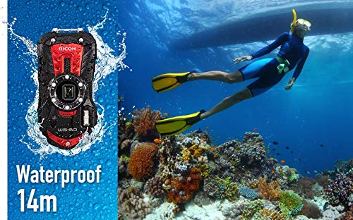 Amazon.com : Ricoh WG-60 Red Waterproof Camera 16MP High 