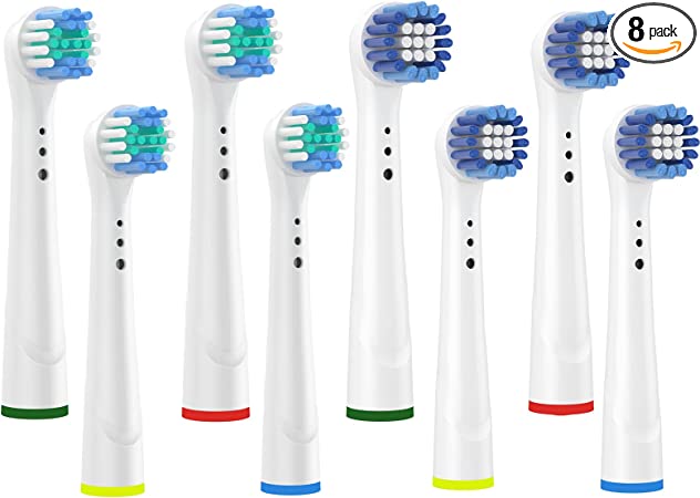 ブラウン オーラルB対応 替えブラシ 電動歯ブラシ 互換ブラシ 最新型替え歯ブラシ 歯垢除去 歯肉炎予防 8本入り…