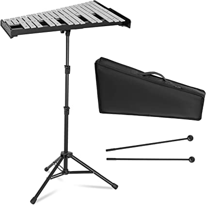 Amazon | BQKOZFIN 32音 鉄琴 グロッケン 卓上鉄琴 マレット2本 