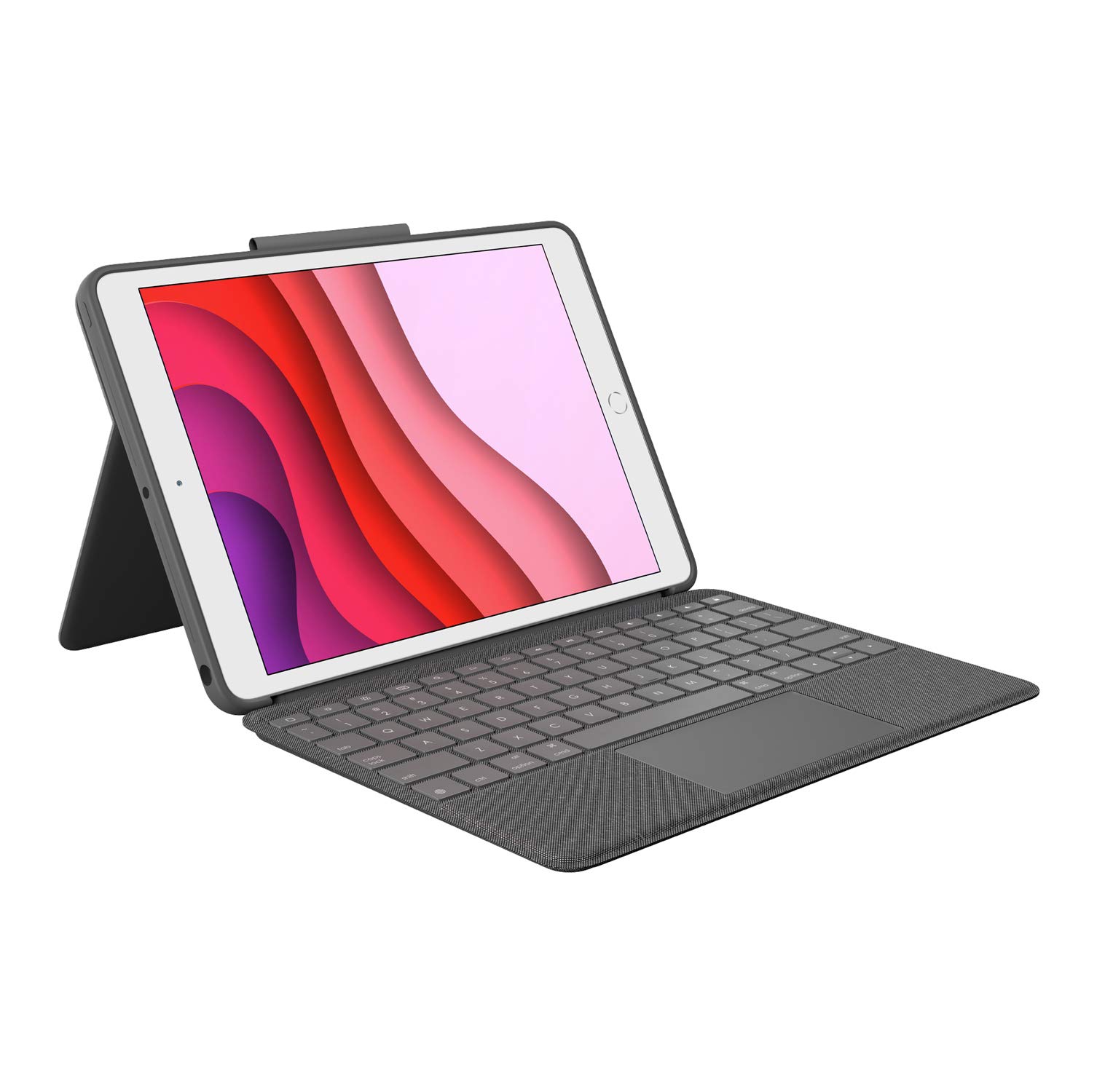 Logitech Combo Touch for iPad (7th, 8th and 9th generation) keyboard case  with trackpad, wireless keyboard, and Smart Connector technology – Graphite