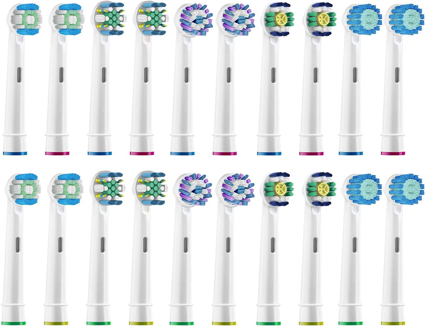 ブラシモ ブラウン オーラルB 電動歯ブラシ 替えブラシ 対応 20本入 互換ブラシ EB17 EB18 EB20 EB25 EB50