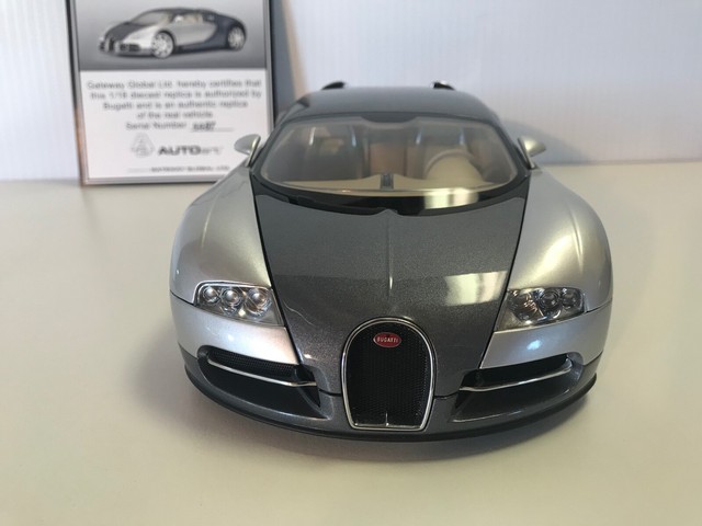 1 18 AUTOART BUGATTI EB 16.4 VEYRON SHOW CAR GREY/GREY 