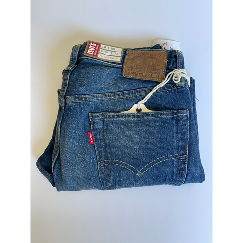 1954 Mens Vintage Levi’s 501 Big E Selvedge Straight Leg Medium Wash Jeans  28x32