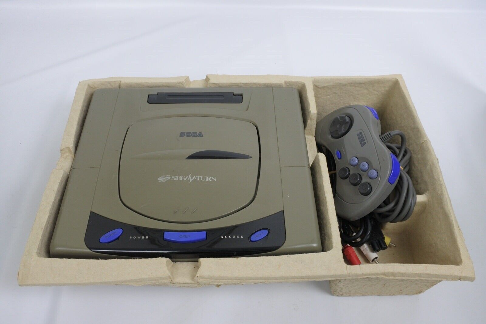 Sega Saturn GREY Console System Campaign Boxed BC40026802 JAPAN HST-3200