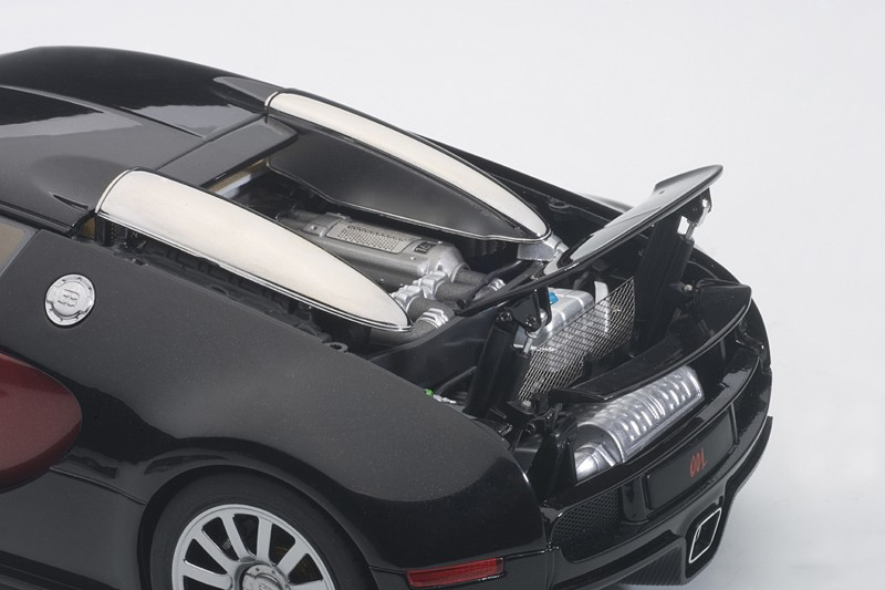 Autoart BUGATTI EB 16.4 VEYRON PRODUCTION CAR #001 BLACK/RED 1/18 LE 1200  In Stk | eBay