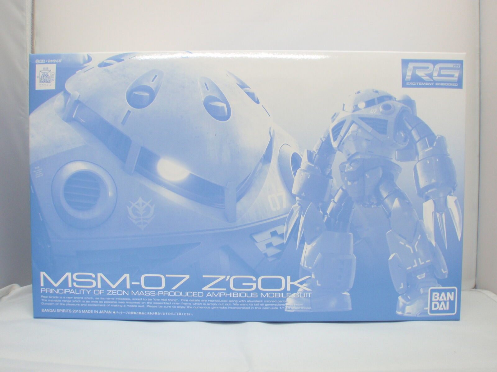 READY Premium Bandai Mobile Suit Gundam RG 1/144 MSM-07 Z’GOK Model Kit