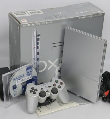PS2 Slim Console Silver SCPH-75000 Only for NTSC-J Playstation2 Boxed  FJ1714417 | eBay