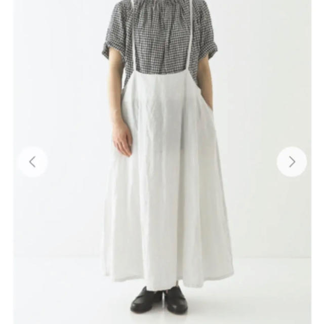 nest Robe リネングランジジャンパースカート　オフシロ | フリマアプリ ラクマ