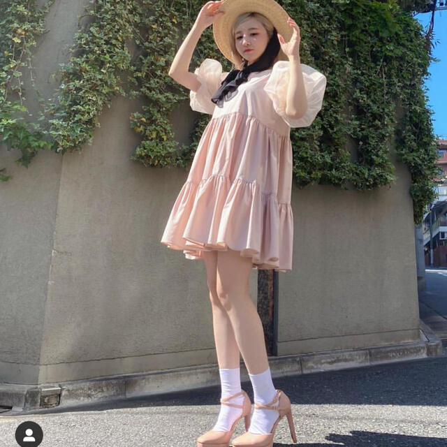 エイミーイストワール シアースリーブティアードミニワンピース | フリマアプリ ラクマ