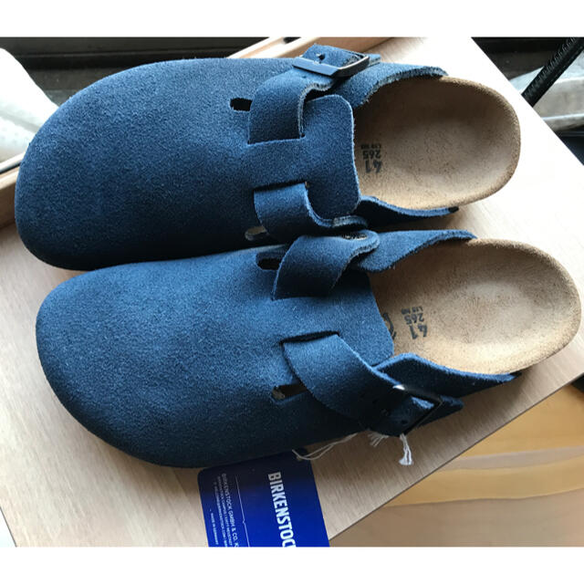 ビルケン　ボストン　サイズ41 ナロー幅　26.5cm ネイビー