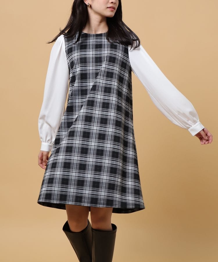 ハニーズ公式通販】異素材ワンピース: ワンピース－Honeys Online Shop 