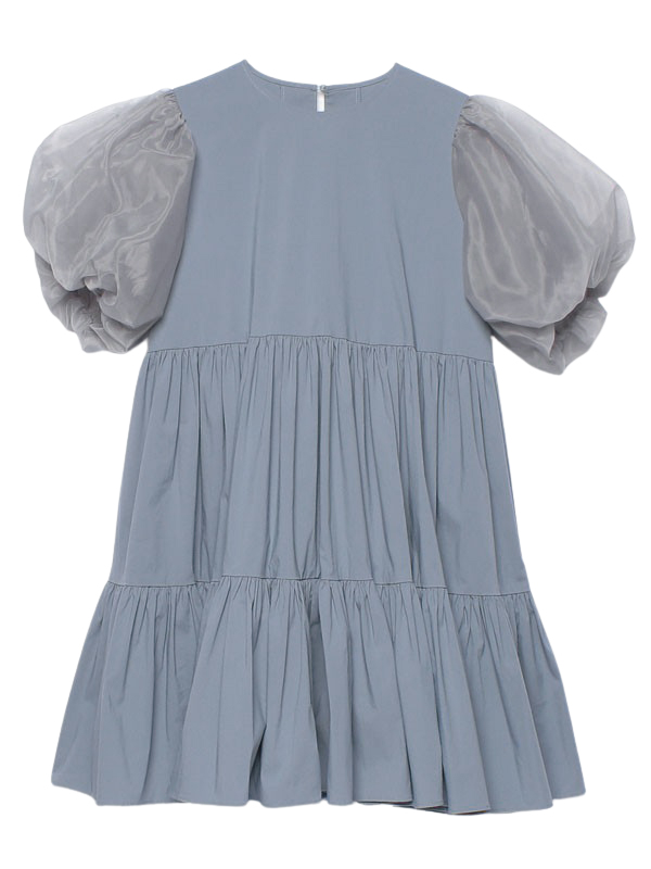 シアースリーブティアードミニワンピース(F WHITE): ワンピース