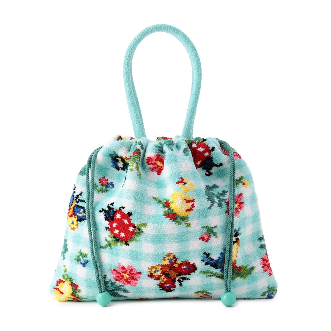 ハイジチェック 手付き巾着 HCK-221307(ペールグリーン): FEILER 