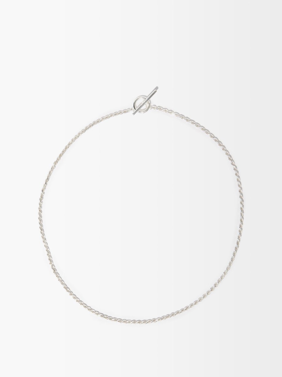 ロープ シルバーネックレス