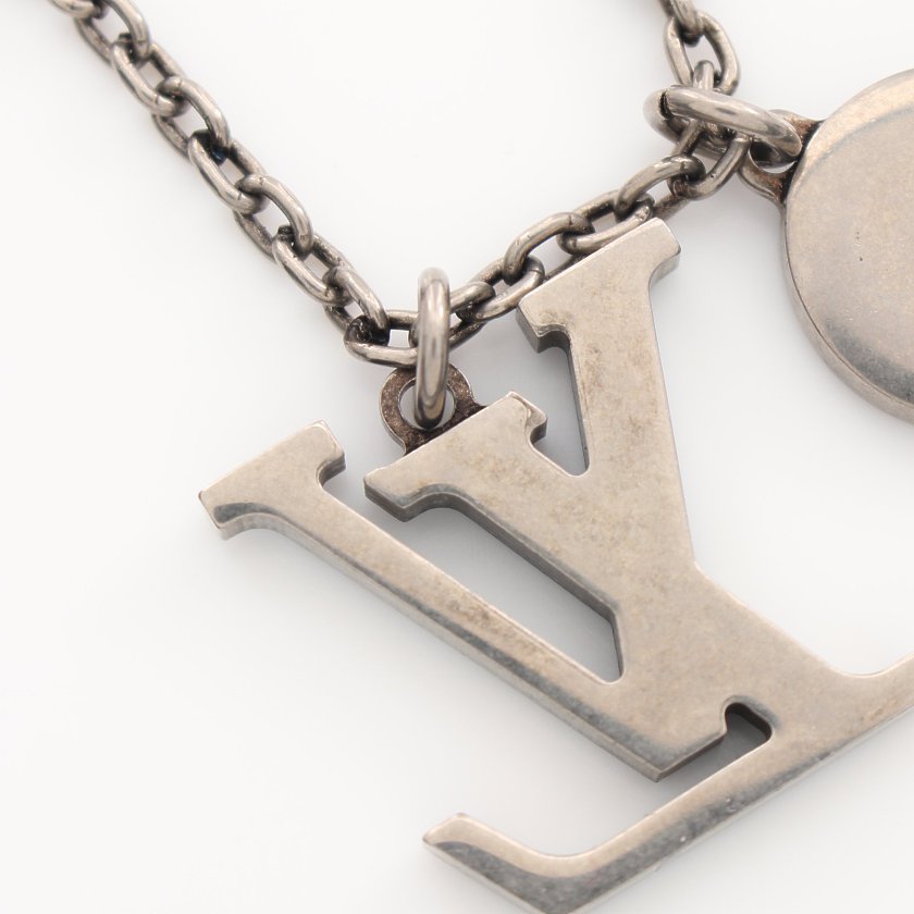 ルイヴィトン（LOUIS  VUITTON）ペンダント｜LVイニシャル｜ターコイズ｜ネックレス｜カラーストーン｜シルバー｜水色｜ハイブランド・ブランド専門の中古通販サイト（618344）