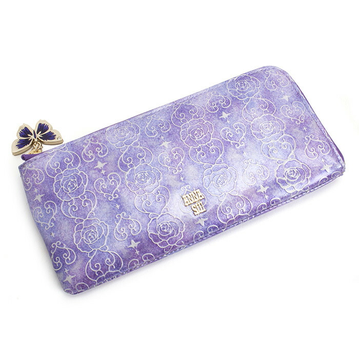 アナスイ 財布 長財布 L字ファスナー ラベンダー ANNA SUI 311631-92 レディース 婦人 ギフト 定番 彼氏 彼女 プレゼント |  インスピレーション