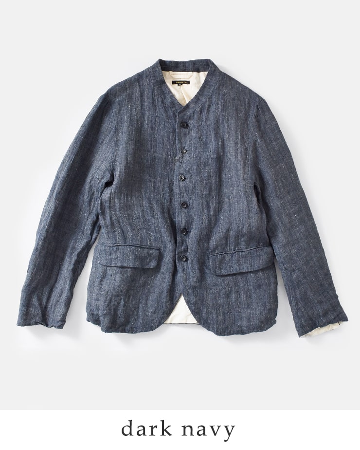 R & D.M.Co-(オールドマンズテーラー)リネントップスタンドカラー 