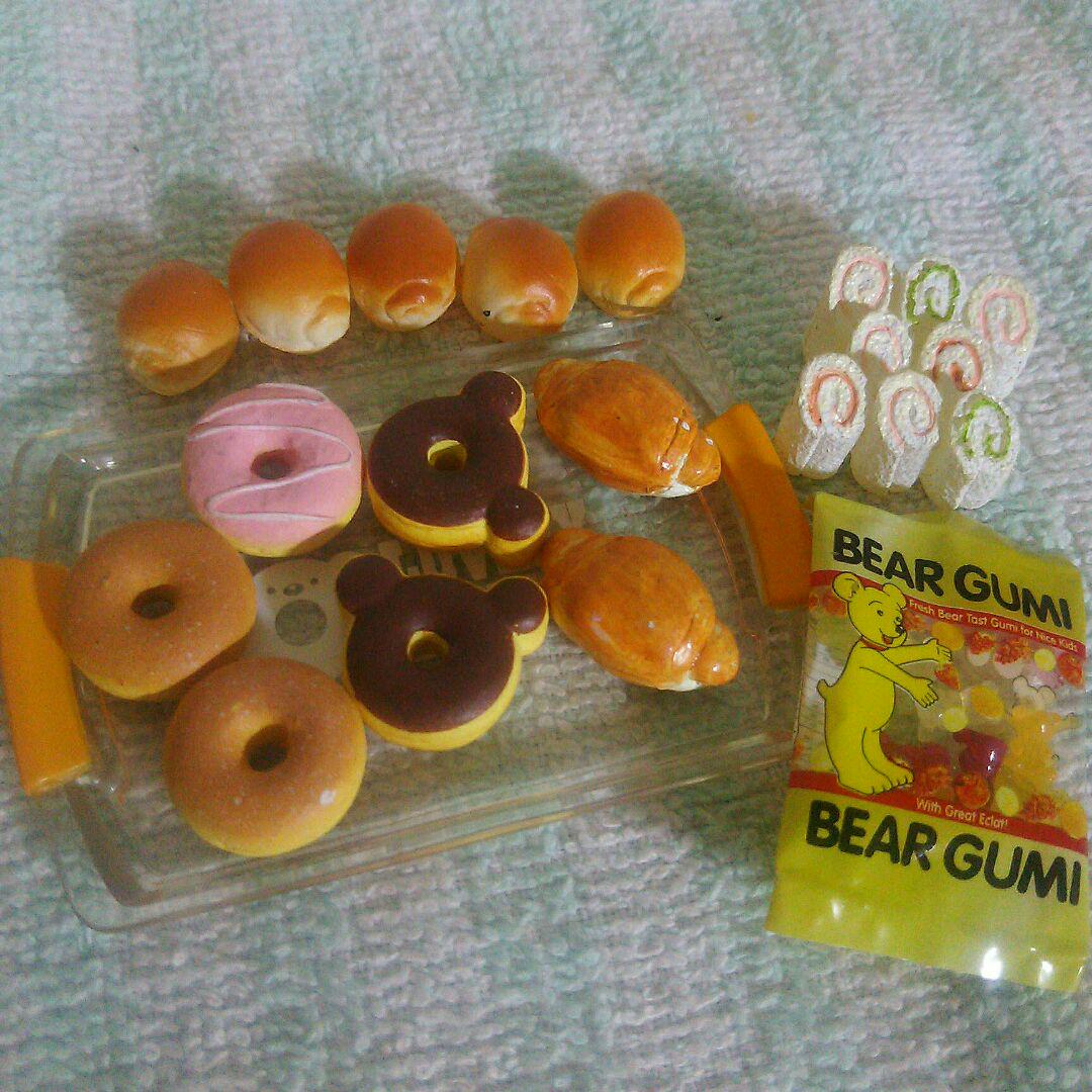 人気大割引
 パン ドーナツ ？ ぷちシリーズ ロールサンド ミニチュア   グミ ベァ  小物/アクセサリー