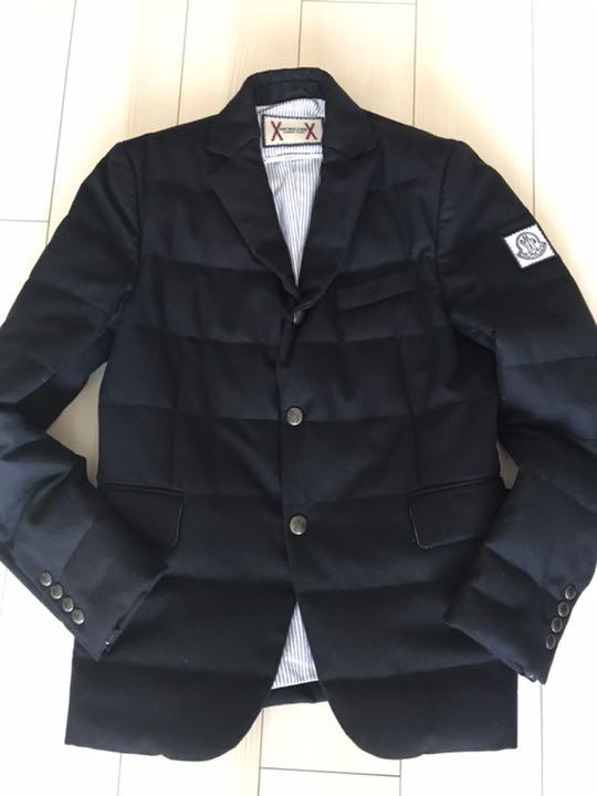 【2021秋冬新作】
 モンクレールガムブルー　ダウン　ジャケット　サイズ1 ブラック テーラードジャケット