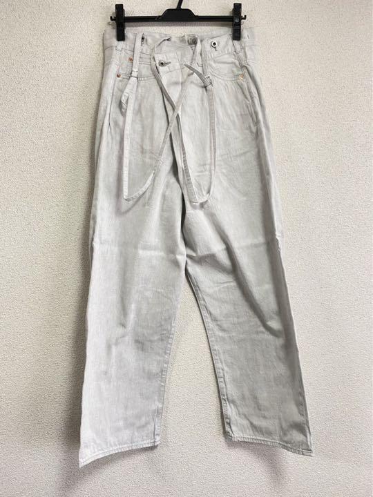 魅力的な価格
 即納　JOHNBULL L 白 デニムパンツ サスペンダータイパンツ ジョンブル サロペット/オーバーオール