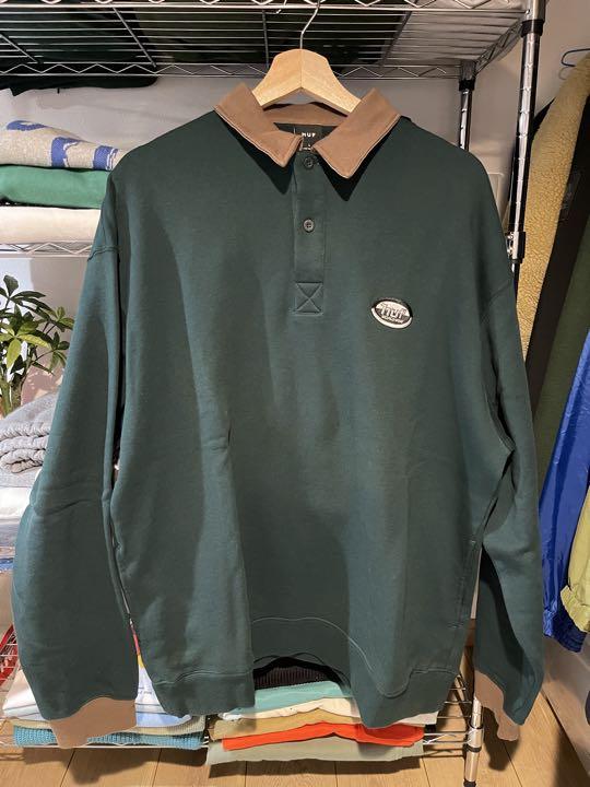 【メーカー再生品】
 HUF スウェット worldwide ポロシャツ