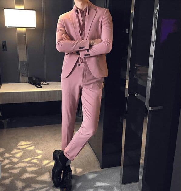 50％割引FREE SIZE【数々のアワードを受賞】 韓版英倫風の男性の3つの 