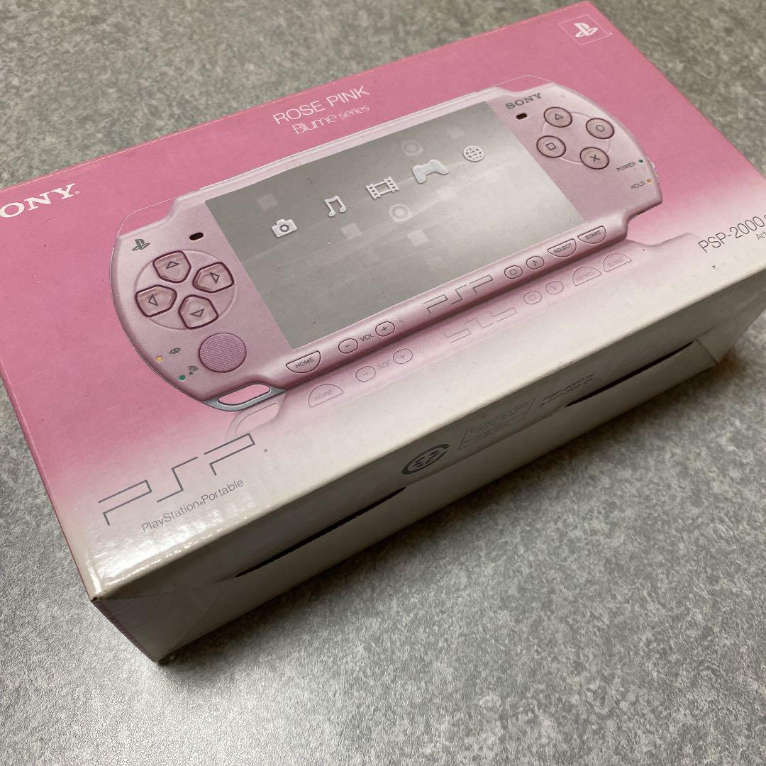 国内外の人気が集結
 PSP2000本体　ローズピンク　箱説明書つき 携帯用ゲーム本体