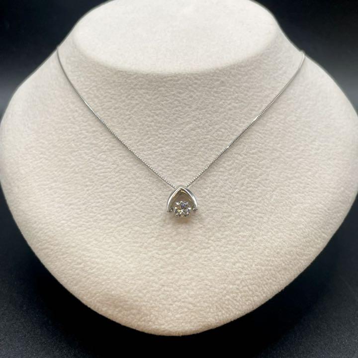 超高品質で人気の
 人気の揺れるダイヤネックレス プラチナ 0.34ct pt850 pt900 ネックレス