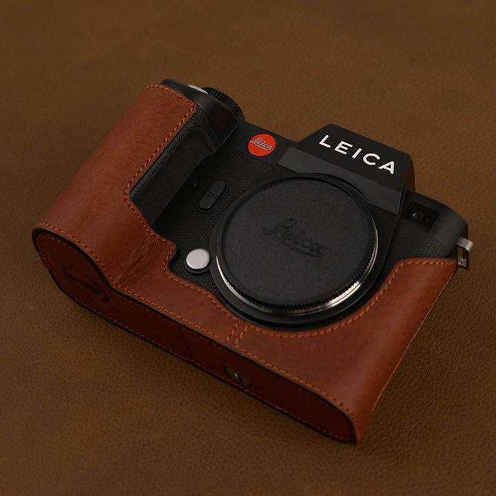海外輸入】 SL用 ライカ LEICA 本革カメラケース 新品 - デジタル 