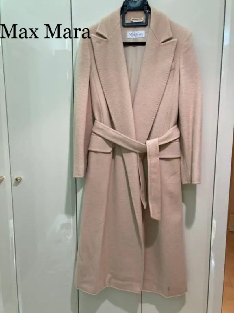 【ふるさと割】
 緊急最終お値下げ期間限定　マックスマーラ コート 38 アルビノ マニュエラ ロングコート