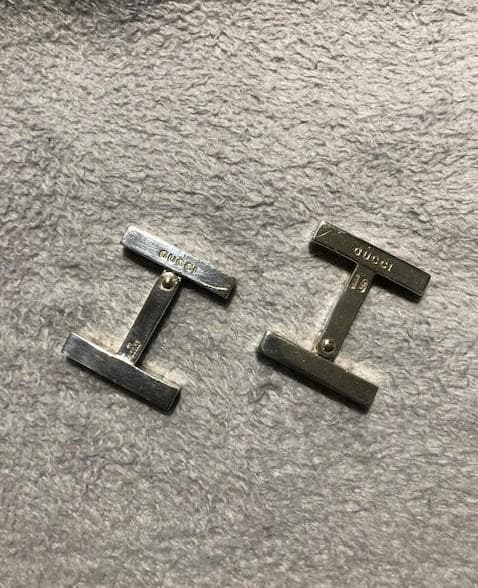 高評価！
 【訂正！！廃盤品】GUCCI スターリングシルバー９２５　メンズカフス その他