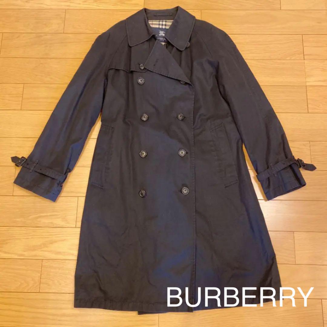 【ギフト】
 バーバリーロンドントレンチコート Mサイズ 黒 トレンチコート