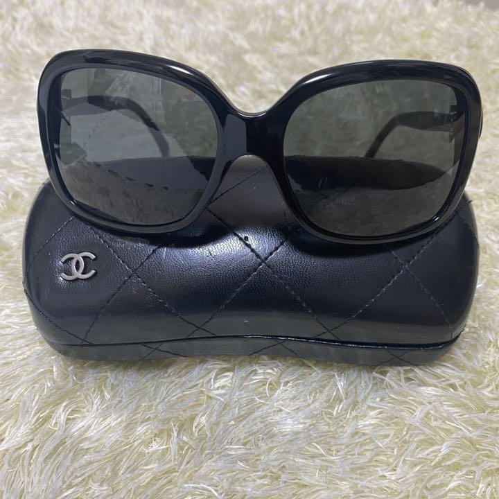 CHANEL シャネル サングラス　リボン　ココマーク レディース　黒
