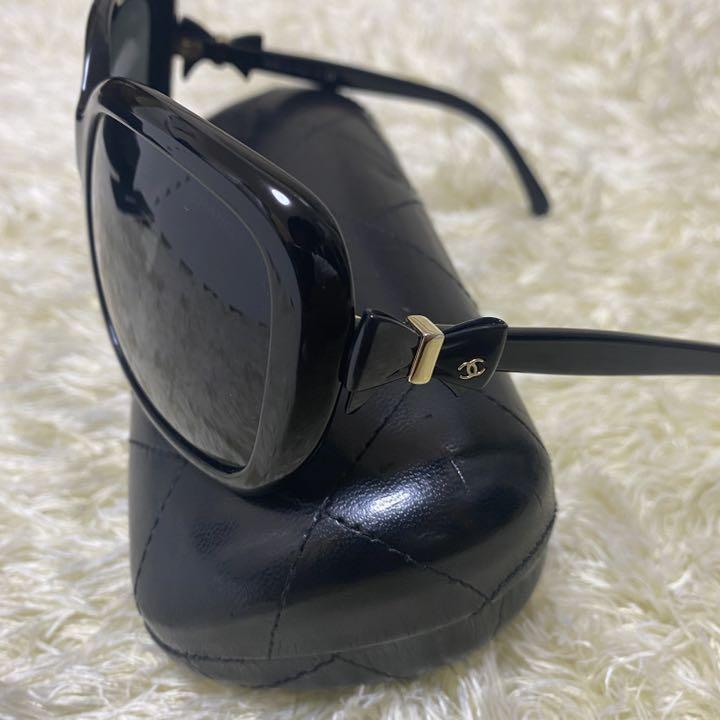 CHANEL シャネル サングラス　リボン　ココマーク レディース　黒