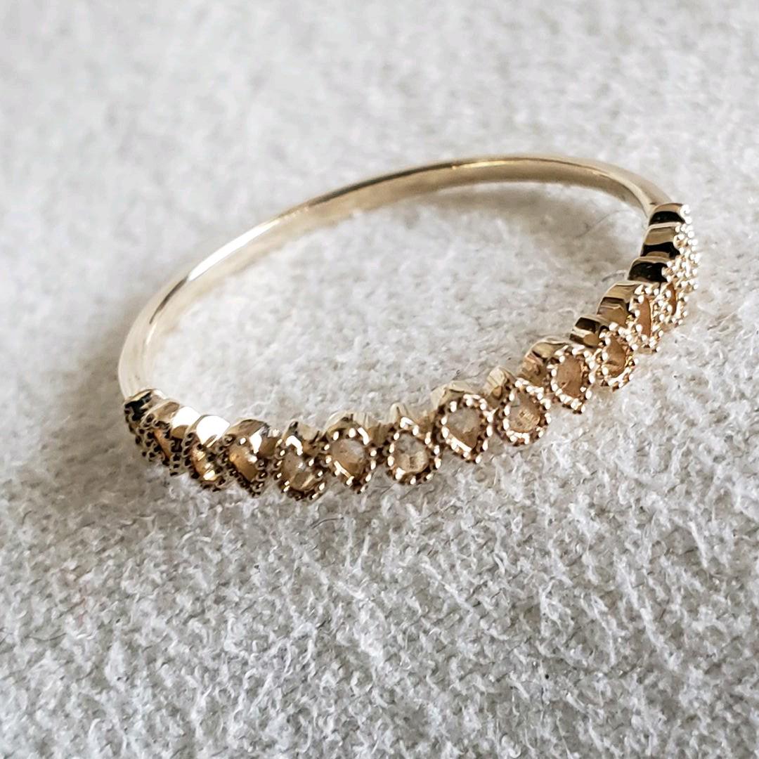 【感謝価格】
 クラシカル♡13号【ジュエルクローゼット】K10 シースルーリング☆アガット リング