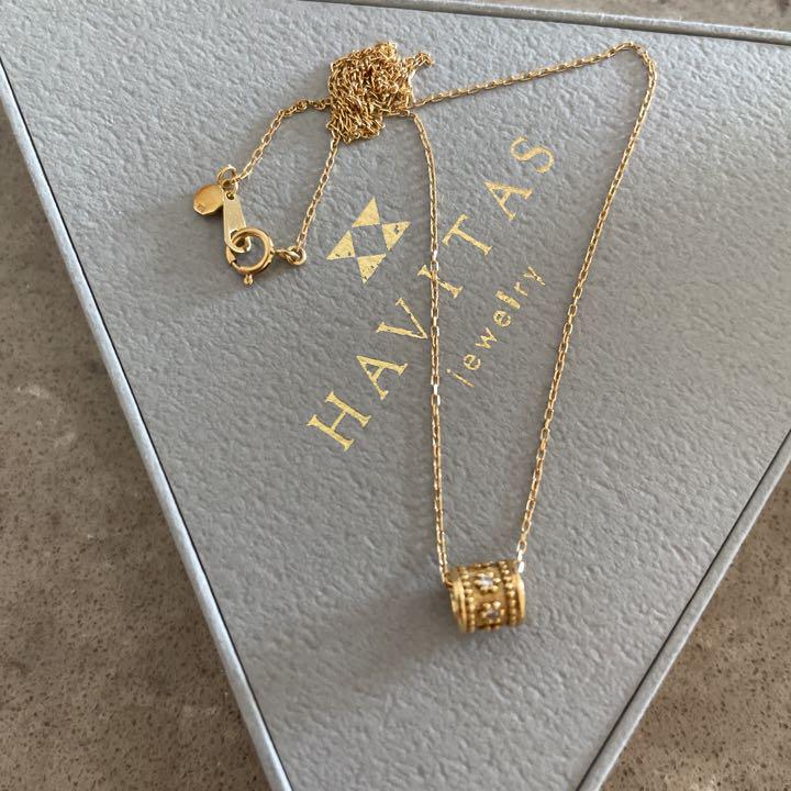 格安販売中
 HAVITAS 　ダイアモンド　ゴールド ハヴィタス　ネックレス　k18 ネックレス