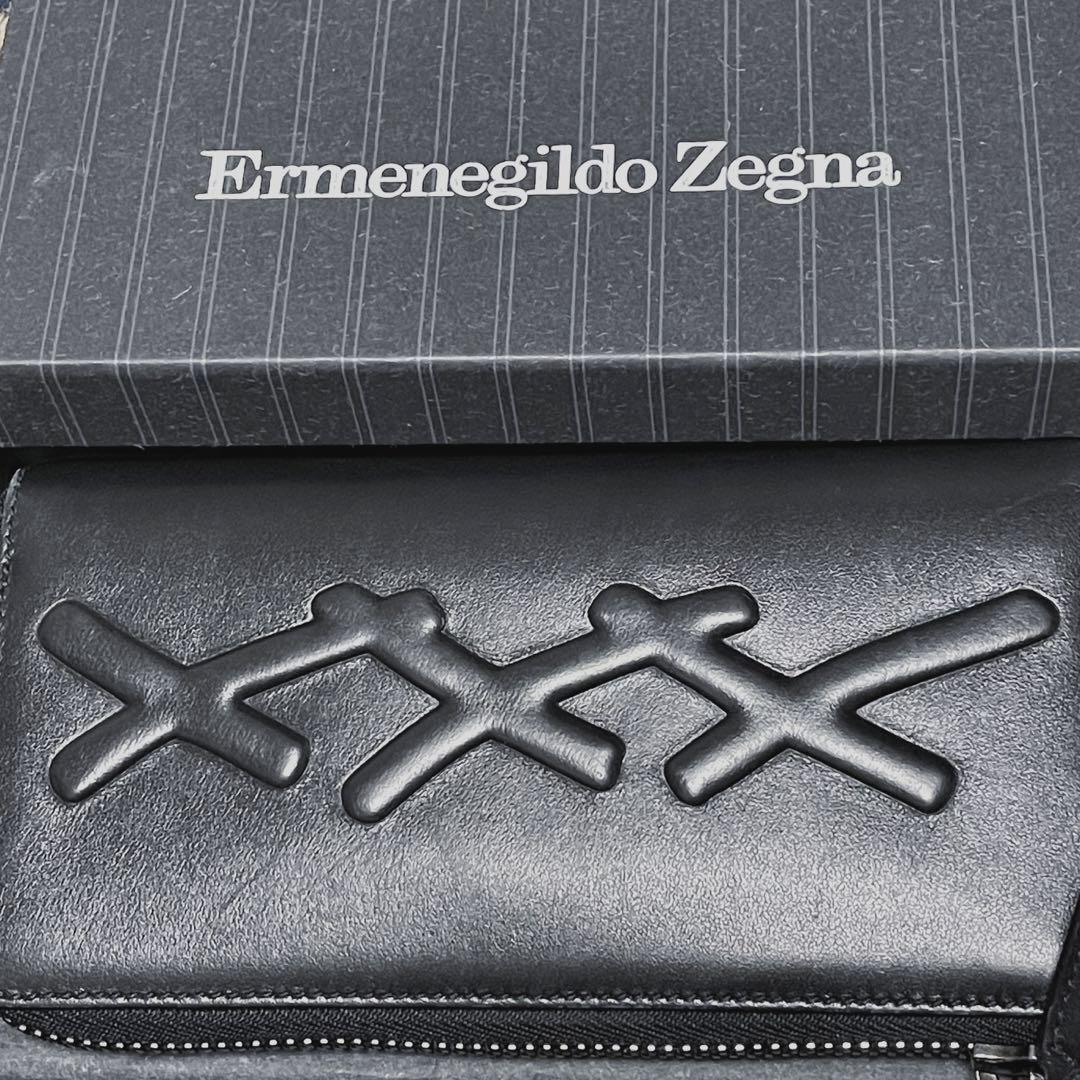 【国内配送】
 【激レア】エルメネジルド・ゼニア  トリプルエックス 長財布 長財布