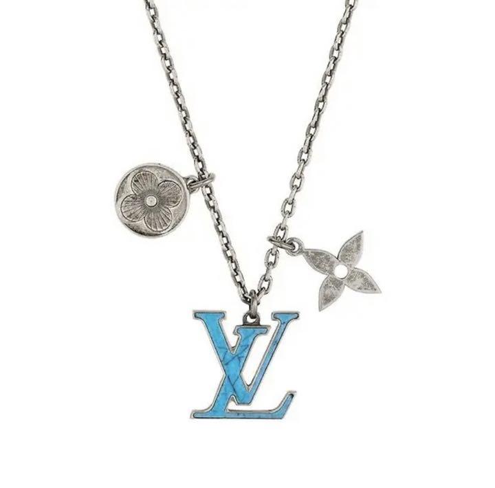 激安特価 
 Louis Vuittonペンダント・LVターコイズ ネックレス