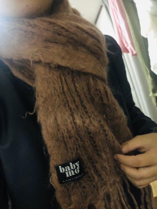 【日本限定モデル】
 BABYMOキッドモヘア ❗️ブラウン マフラー ストール/スヌード