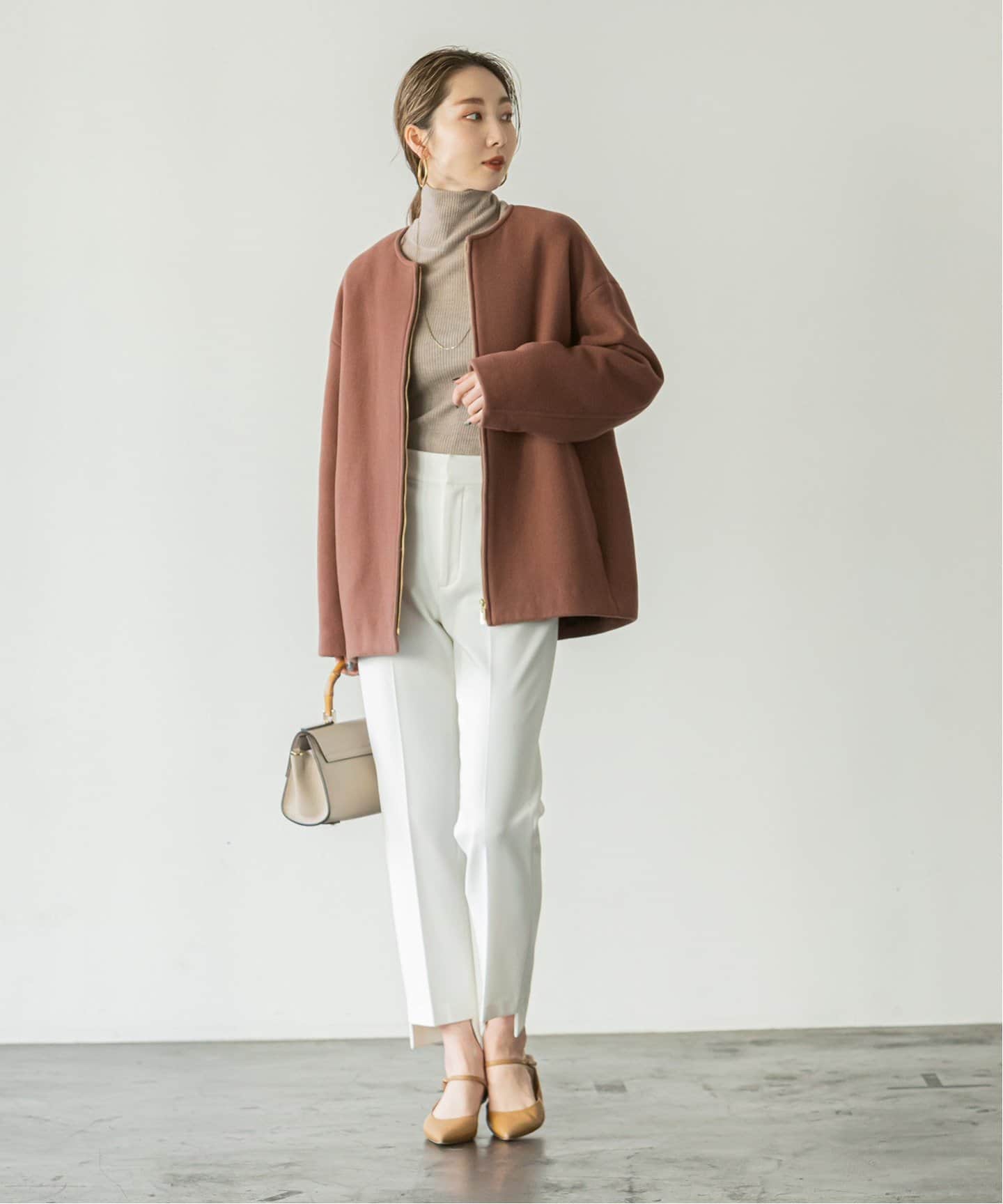 MTRカラーレスジップショートコート｜NOBLE（ノーブル）公式の 