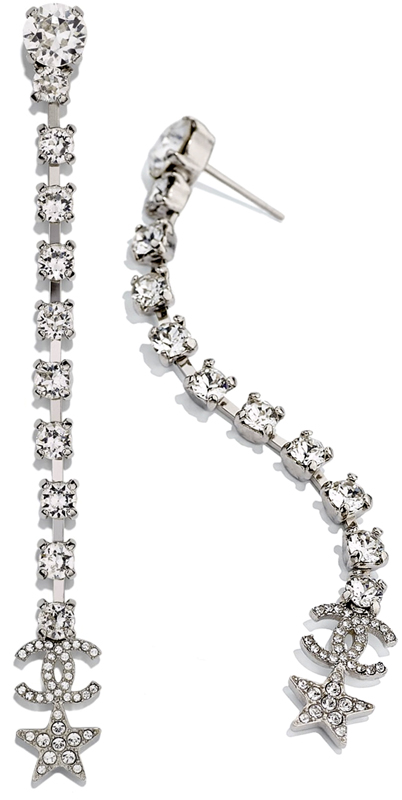 楽天市場】CHANEL シャネル ピアスラインストーンCCロゴクリスタル 