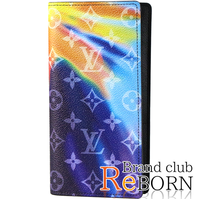 【新品】ルイ ヴィトン/LOUIS VUITTON　ポルトフォイユ・ブラザ（二つ折長財布）　モノグラム・サンセット　マルチカラー　 M80957【全品鑑定済】【安心保証】 | ブランドクラブ・リボーン